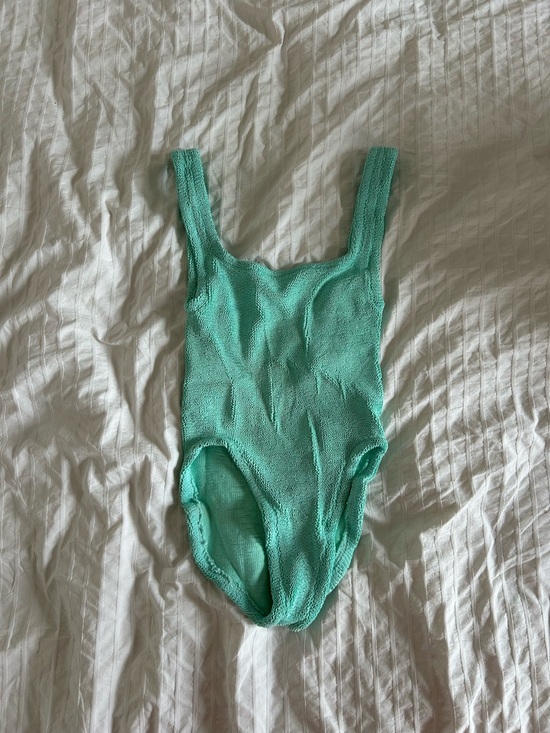 Hunza G Other - Hunza G Mint Green Textured One-Piece Swimsuit